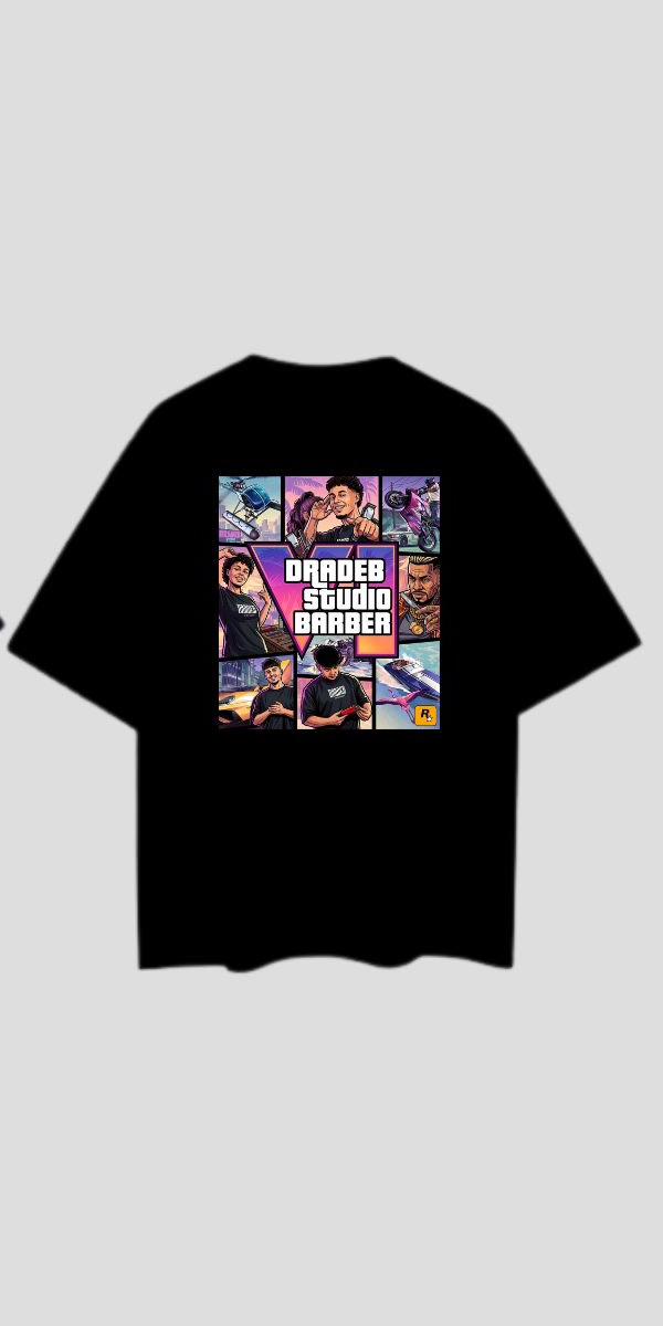 Camiseta Negra GTA, trasera