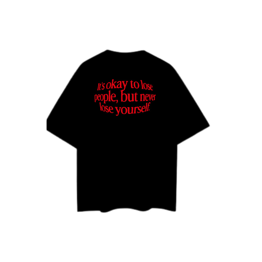 Camiseta Negra Lose Yourself, trasera